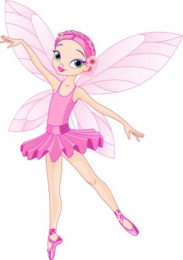 Cute pink fairy clipart