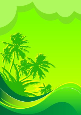 Summer vacation banner clipart