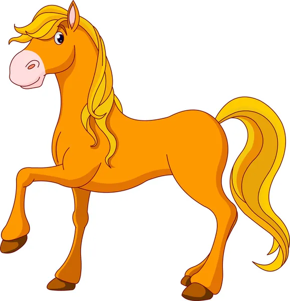 Cavalo Dourado —  Vetores de Stock