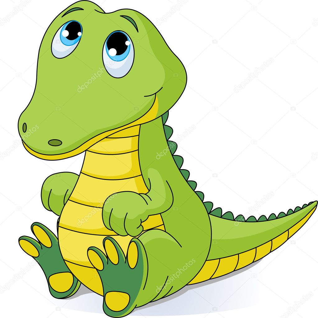 Baby crocodile — Stock Vector © Dazdraperma #3487363