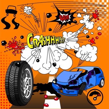 Comic elements clipart