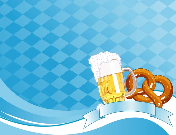 慕尼黑啤酒节庆祝活动背景 — 图库矢量图片