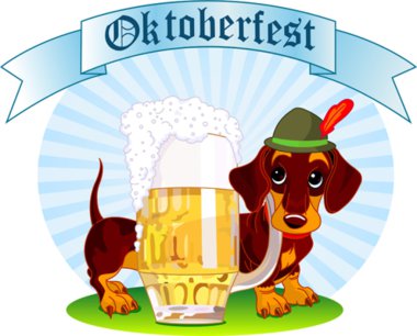 Oktoberfest dog clipart