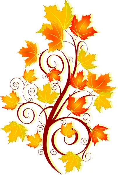 Осенний вихрь — стоковый вектор