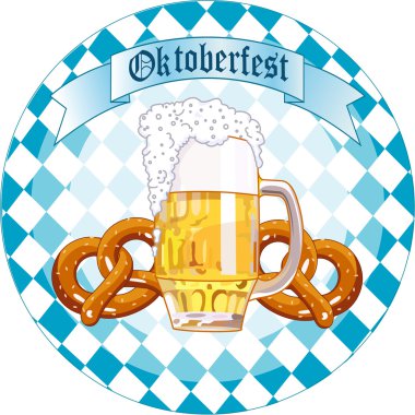 Oktoberfest Celebration round design clipart