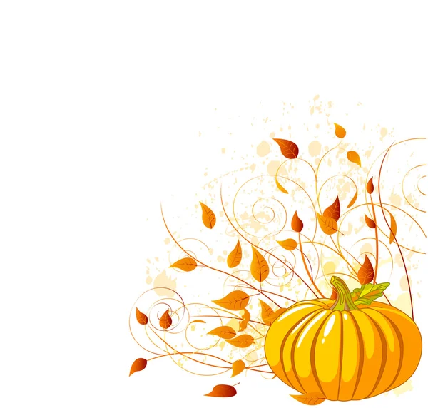Citrouille d'automne — Image vectorielle