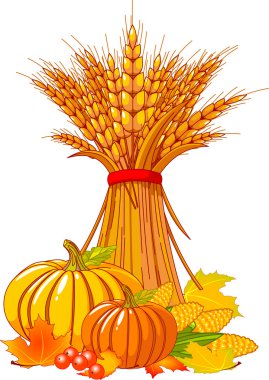 Thanksgiving / harvest background clipart