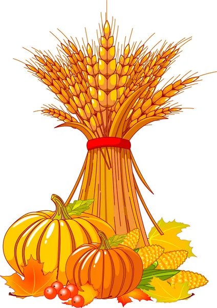 День благодарения / сбор урожая — стоковый вектор