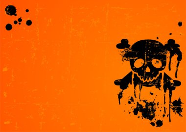 Halloween Skull background clipart