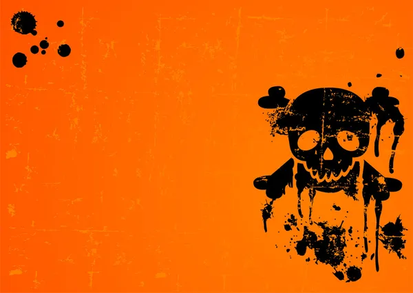 Halloween Skull background — Stock Vector