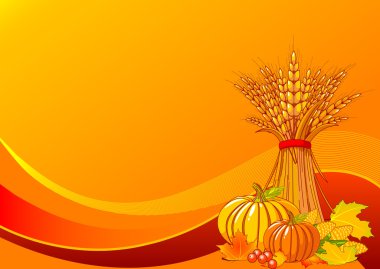 Harvest background clipart