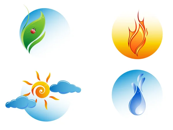 stock vector The four elements of life