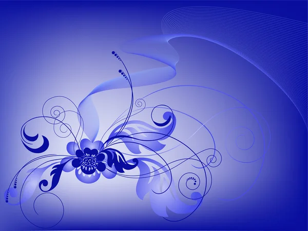 Bouquet bleu — Image vectorielle