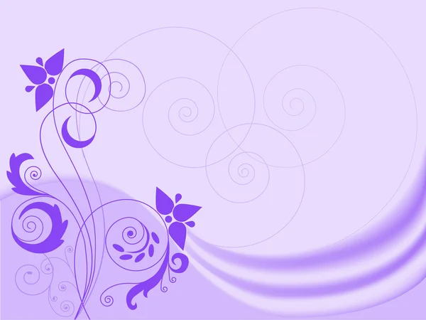 Lilac background with swirls — Stock Vector