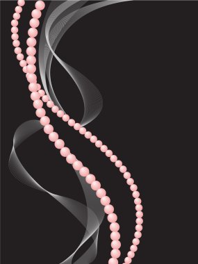 Two strings of pearls clipart