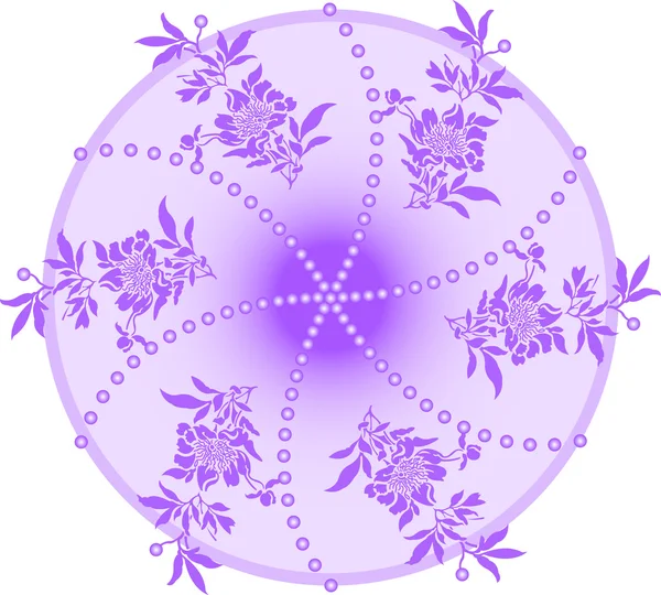 Círculo violeta — Vetor de Stock