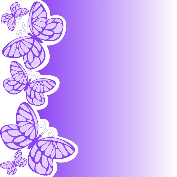 Farfalla viola — Vettoriale Stock