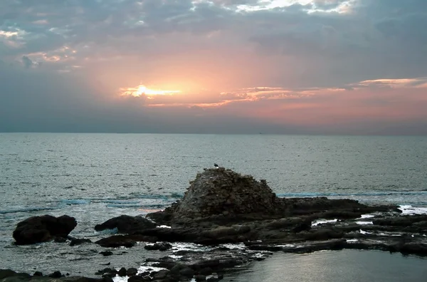 Stone coast Mediterranean sea — Stock Photo, Image