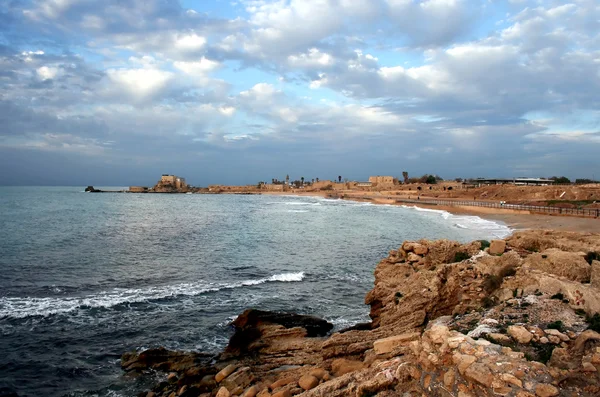Detail of ancient city in Caesarea — Stock Photo, Image