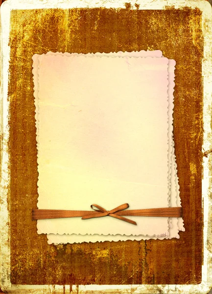 Tarjeta Grunge alienado de papel viejo — Foto de Stock