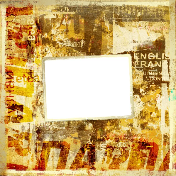 Grunge-Hintergrund mit alten zerrissenen Postern — Stockfoto