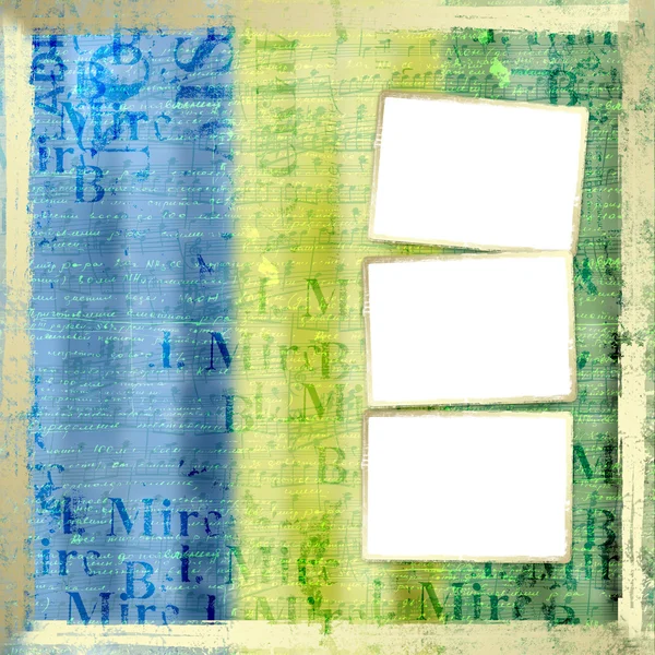Гранж рамка из старой бумаги — стоковое фото