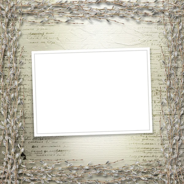 Schreiben abstrakten Hintergrund mit Rahmen — Stockfoto