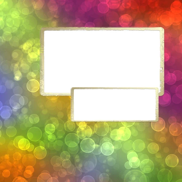 Frame on the multicolored background — Stock Photo, Image