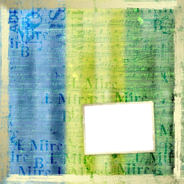 Grunge frame from old paper — Stock Photo, Image