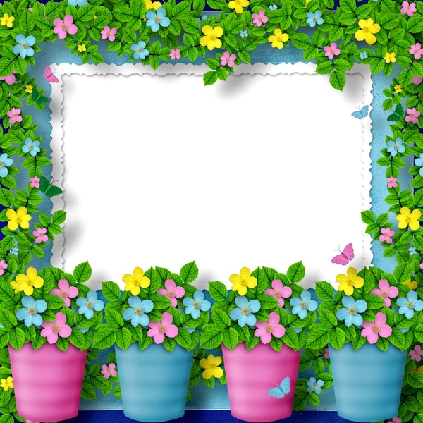 Frame for greeting or congratulation — Stock Photo, Image