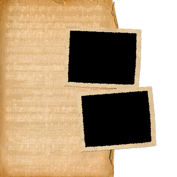 Granica klatek z stare papiery — Zdjęcie stockowe