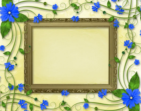 Houten frame in de Victoriaanse stijl — Stockfoto