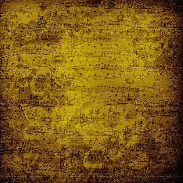 Stary wyobcowani papier muzyczne — Zdjęcie stockowe