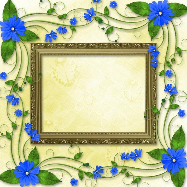 Wooden frame in the Victorian style — Stock Photo, Image