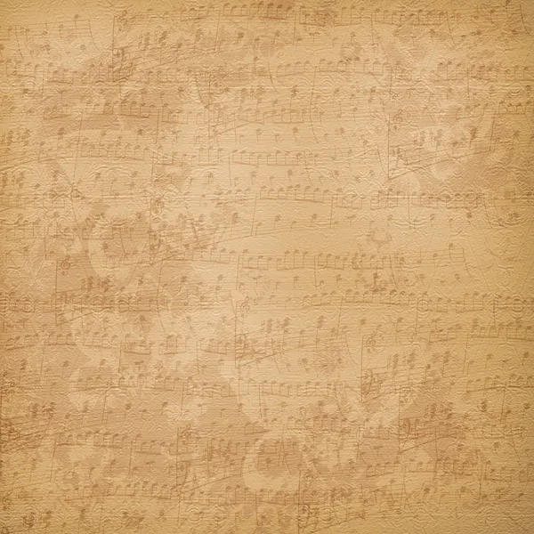 Vieux papier musical aliéné — Photo
