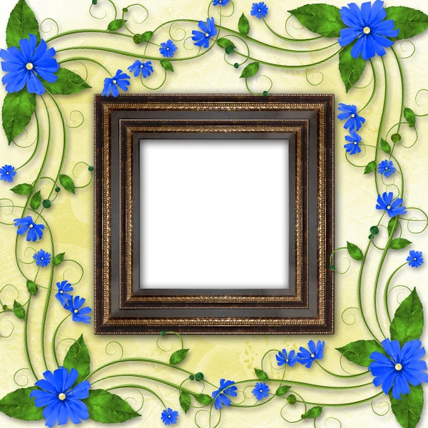 Houten frame in de Victoriaanse stijl — Stockfoto