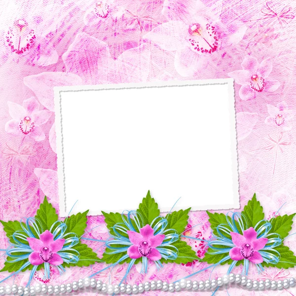 Card for invitation or congratulation — Stock Photo, Image