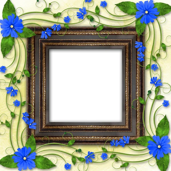 Wooden frame in the Victorian style — Stock Photo, Image