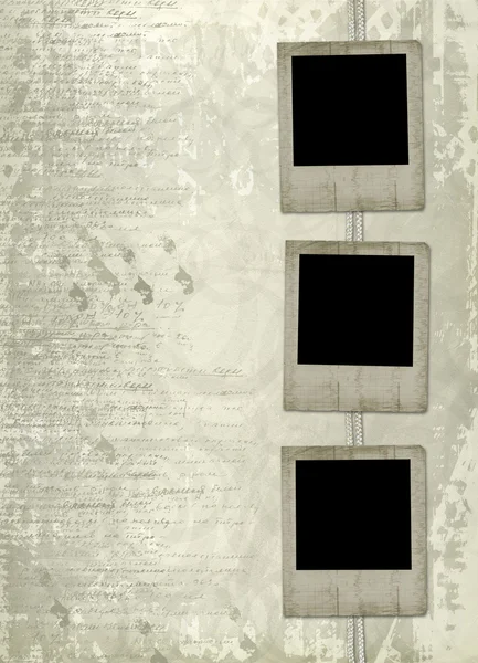 Grunge-Dias aus alten Papieren — Stockfoto