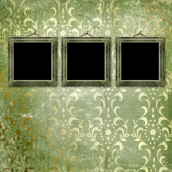 Old gold frames Victorian style — Stock Photo, Image