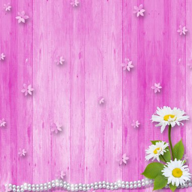 Frame for invitation with bouquet of flowers clipart