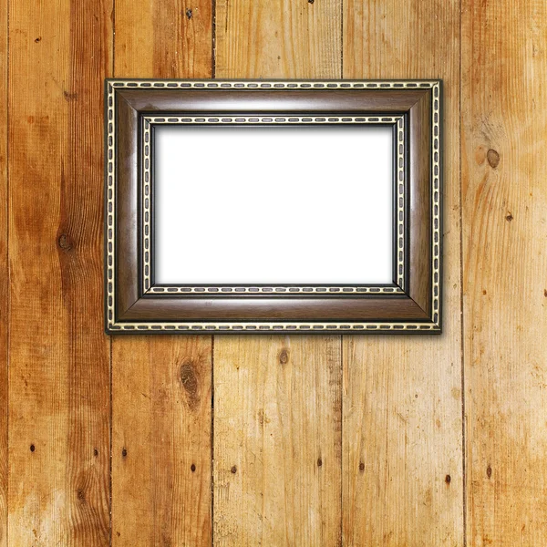 Old room, grunge interior with frame — Stock Photo, Image
