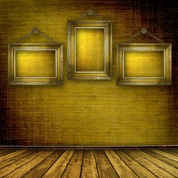 古い部屋、グランジ インテリア フレーム — ストック写真