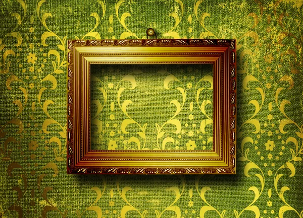Viktoriánský styl staré zlaté rámu — Stock fotografie