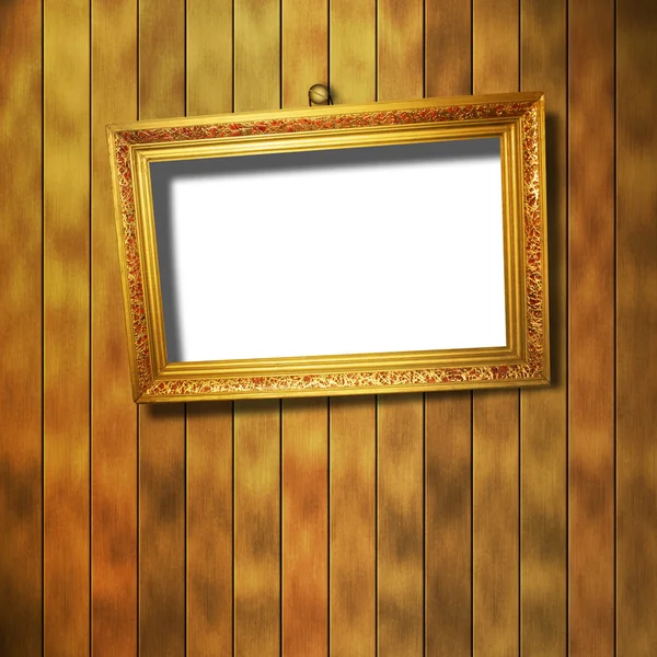 Grunge interior with frame — Stock Photo, Image