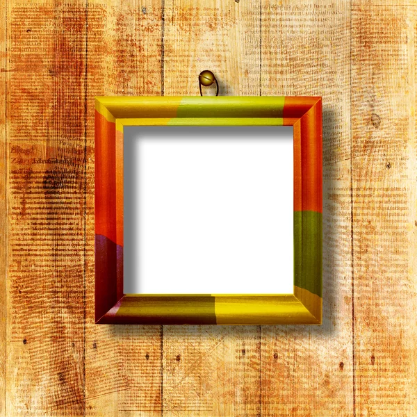 Grunge interieur met frame — Stockfoto