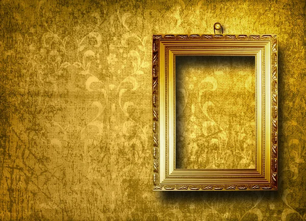 Wiktoriańskim stylu starego złota rama — Zdjęcie stockowe