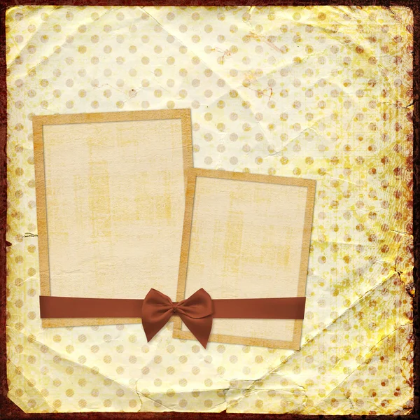 Stary gród photoalbum z ramki papieru — Zdjęcie stockowe