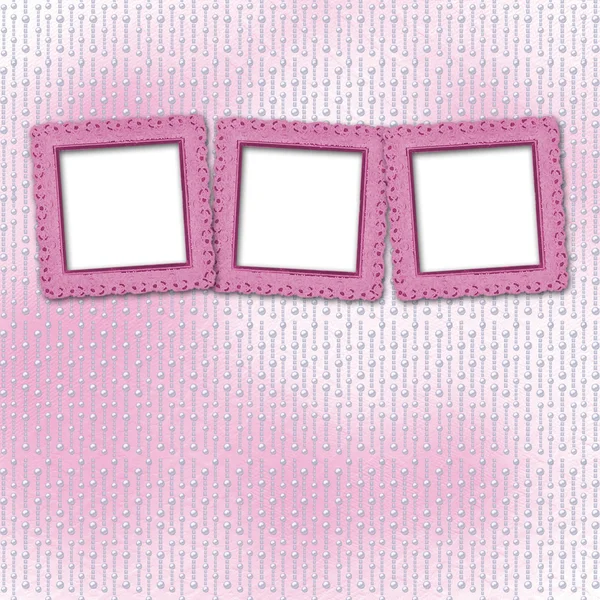 Открытка для приглашения или поздравления с розовой кожурой — стоковое фото
