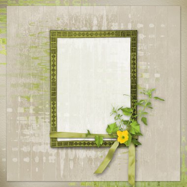 daveti veya scrapbooking tarzı desi içinde tebrik kartı